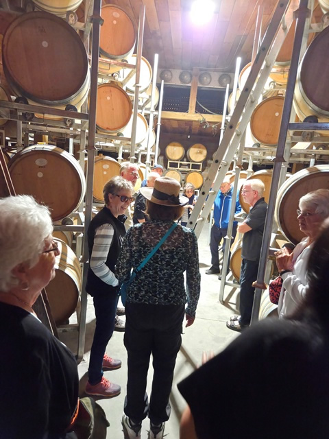 wine barrels